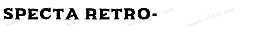 Specta Retro字体转换